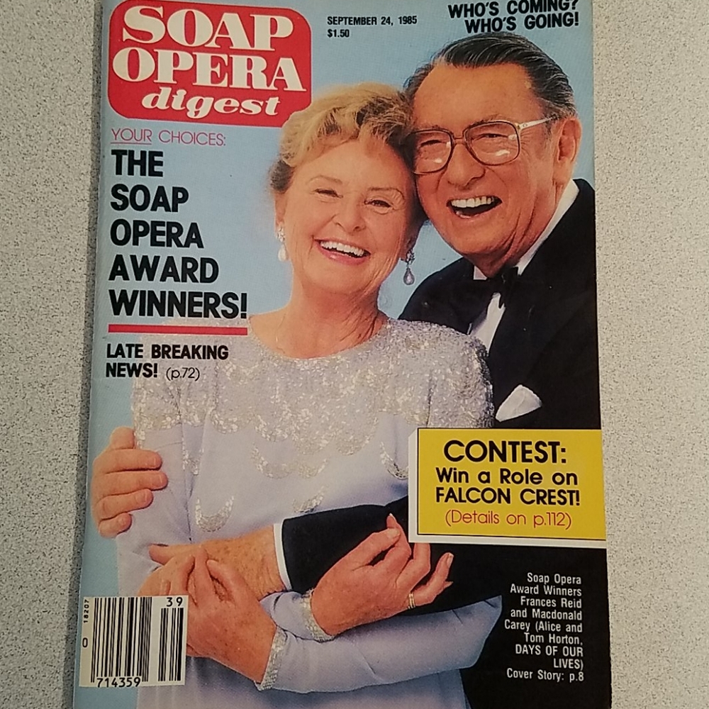 Vintage Soap Opera Digest September 24, 1985